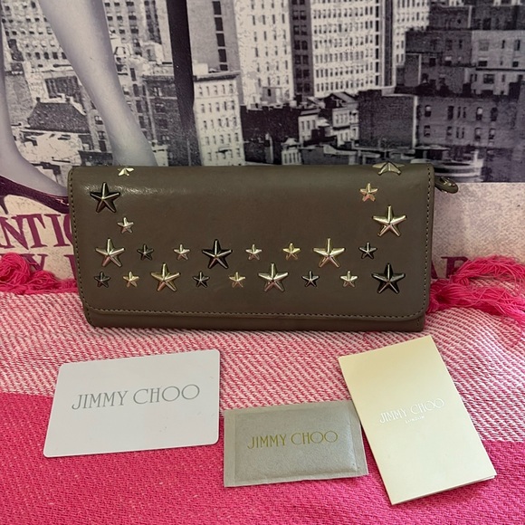Jimmy Choo Handbags - JIMMY CHOO STUDDED LEATHER NINO WALLET